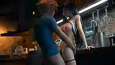 Большая порно компиляция секси Тифы из Final Fantasy